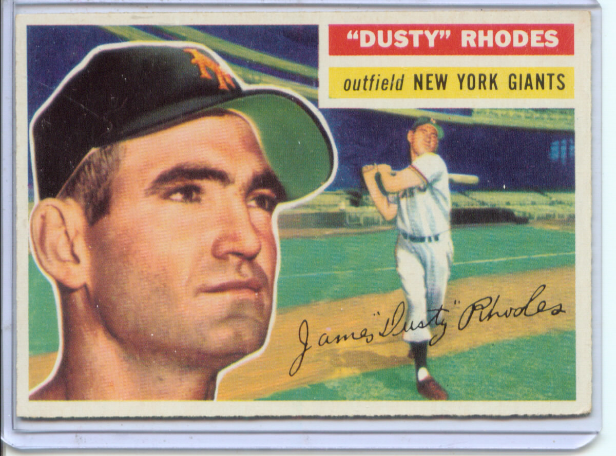 1956 Topps #50 Dusty Rhodes DP