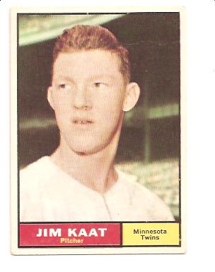 1961 Topps #63 Jim Kaat