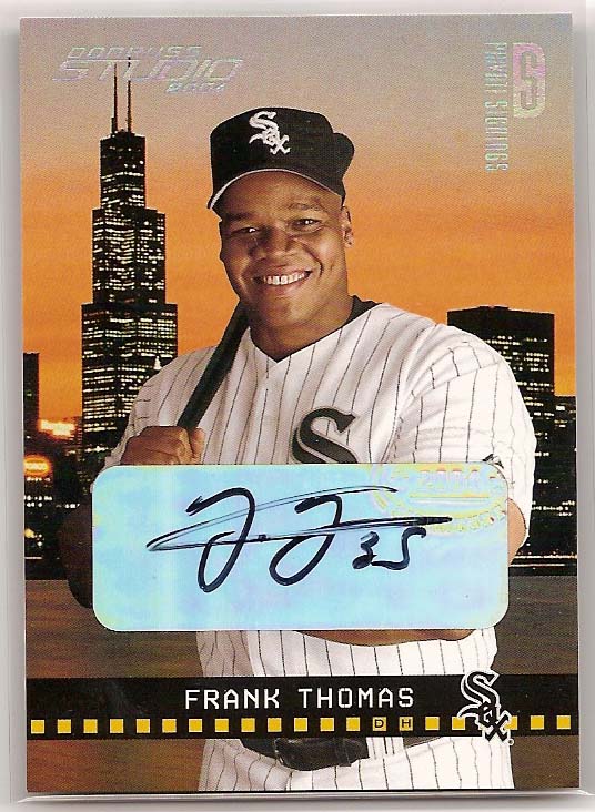 2004 Studio Private Signings Platinum #52 Frank Thomas/5