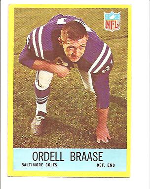 1967 Philadelphia #16 Ordell Braase RC