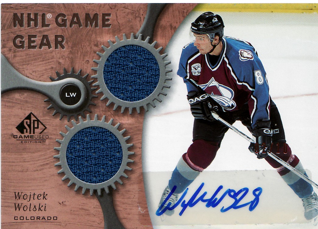 2005-06 SP Game Used Game Gear Autographs #AGWW Wojtek Wolski