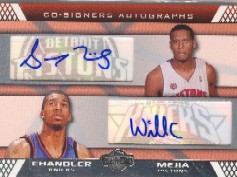 07 08 Topps Co Signers Dual Autographs Chandler Mejia