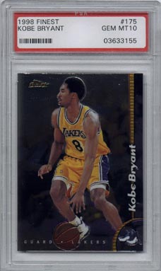 1998 Topps Finest Basketball #175 Kobe Bryant Gem Mint PSA 10