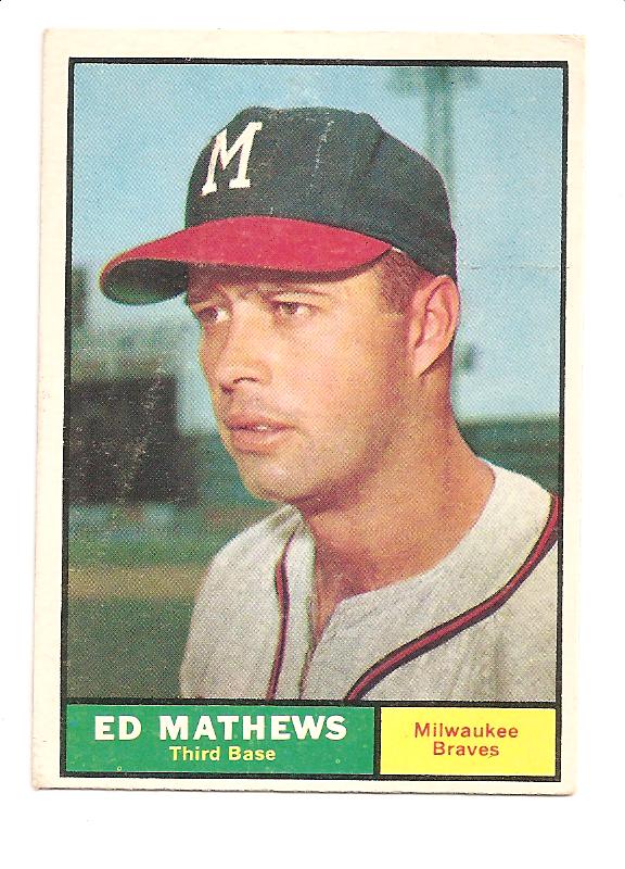 1961 Topps #120 Eddie Mathews
