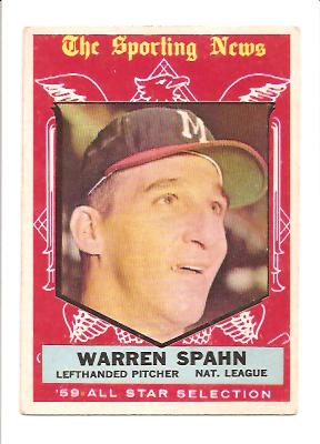 1959 Topps #571 Warren Spahn AS