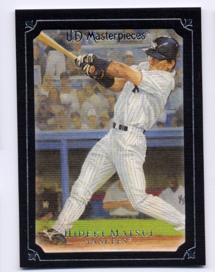 2007 UD Masterpieces Black Linen #44 Hideki Matsui