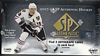 2007 - 08 (2008) Upper Deck SP Authentic Hockey Factory Sealed Hobby Series Box - 3 Autographs ( Possible Carey Price , Sidney Crosby ) & 2 Holo F/X Cards Per Box On Avg. - In Stock Now     front image