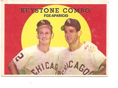 1959 Topps #408 Keystone Combo/Nellie Fox/Luis Aparicio
