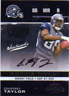 2007 Playoff Contenders #131 Courtney Taylor AU RC