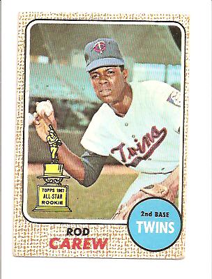 1968 Topps #80 Rod Carew EX Actual scan