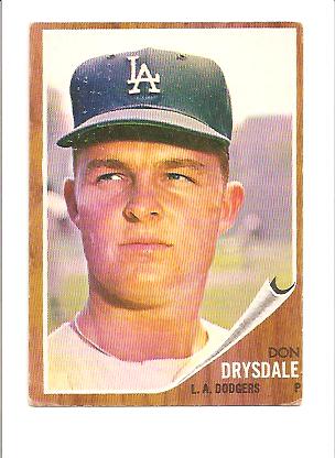 1962 Topps #340 Don Drysdale