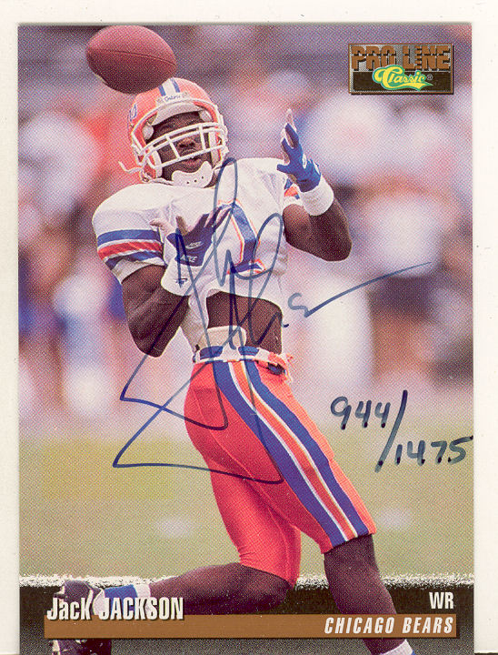 1995 Pro Line Autographs #64 Jack Jackson/1475