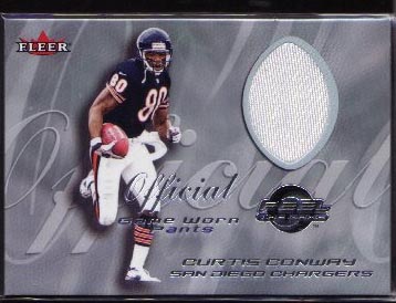 2000 Fleer Feel the Game Jersey Curtis Conway (white jersey)