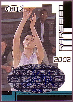 2002 SAGE HIT Rarefied Gold Autographs #G5 Yao Ming