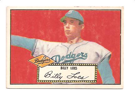 1952 Topps #20 Billy Loes SP RC