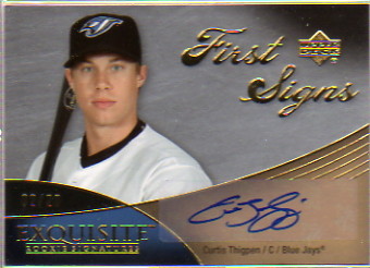 2007 Exquisite Collection Rookie Signatures First Signs Autographs #CT Curtis Thigpen