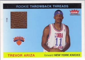 2004-05 Fleer Tradition Rookie Throwback Threads Ball #24 Trevor Ariza