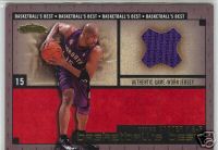 2003-04 Fleer Showcase Basketball's Best Memorabilia Gold #4 Vince Carter