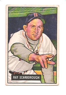 1951 Bowman #39 Ray Scarborough