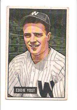 1951 Bowman #41 Eddie Yost front image