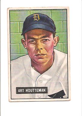 1951 Bowman #45 Art Houtteman