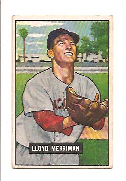 1951 Bowman #72 Lloyd Merriman