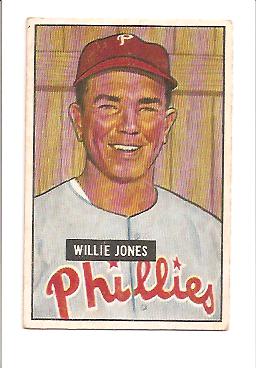 1951 Bowman #112 Willie Jones