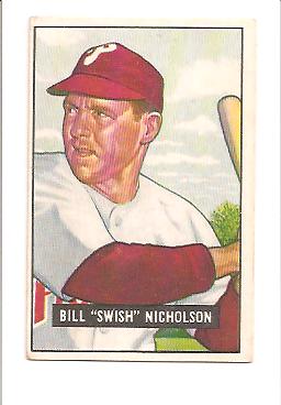 1951 Bowman #113 Bill Nicholson