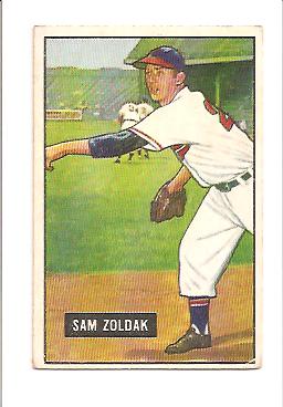 1951 Bowman #114 Sam Zoldak