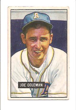 1951 Bowman #120 Joe Coleman