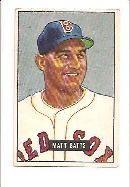 1951 Bowman #129 Matt Batts