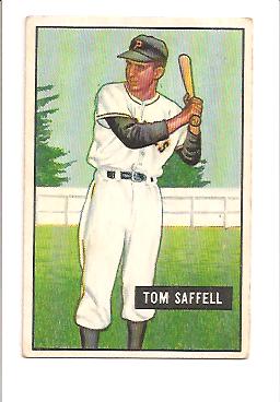 1951 Bowman #130 Tom Saffell RC