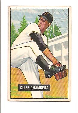 1951 Bowman #131 Cliff Chambers