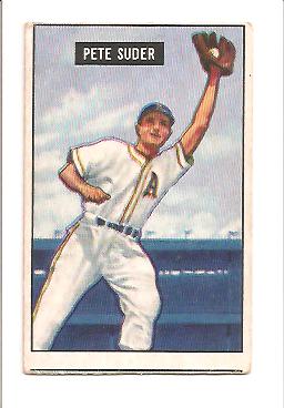 1951 Bowman #154 Pete Suder