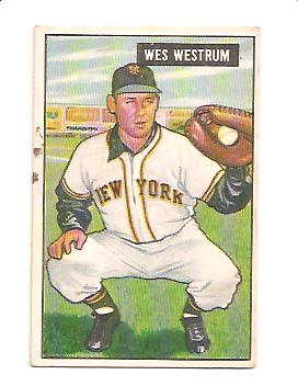 1951 Bowman #161 Wes Westrum RC