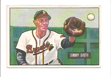 1951 Bowman #170 Sibby Sisti
