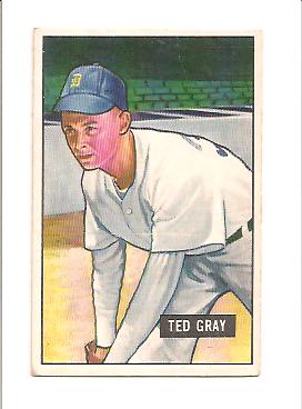 1951 Bowman #178 Ted Gray