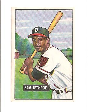1951 Bowman #242 Sam Jethroe