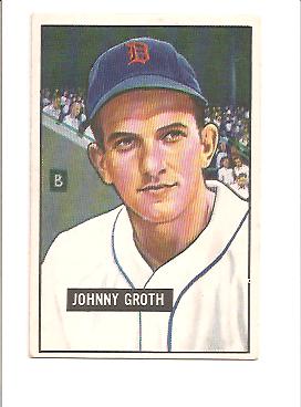 1951 Bowman #249 Johnny Groth