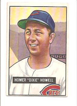 1951 Bowman #252 Dixie Howell RC