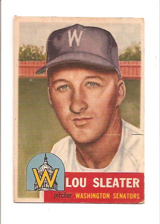 1953 Topps #224 Lou Sleater DP
