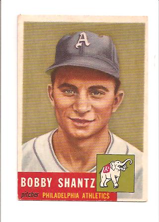 1953 Topps #225 Bobby Shantz