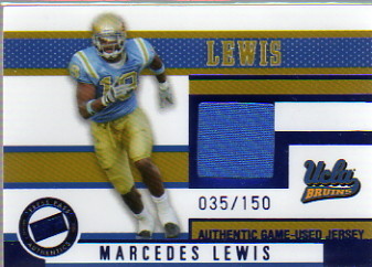 2006 Press Pass Game Used Jerseys Blue #JCML Marcedes Lewis