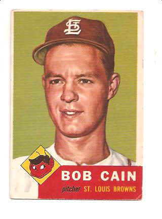 1953 Topps #266 Bob Cain