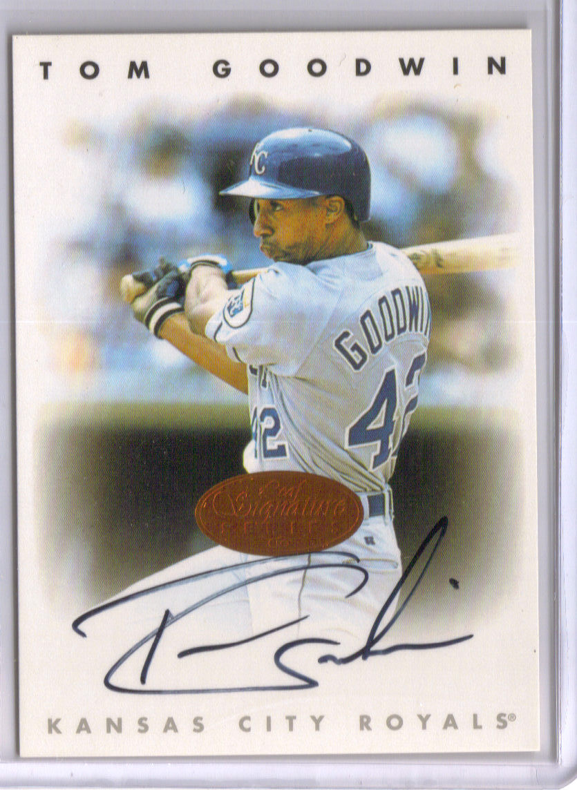 1996 Leaf Signature Autographs #82 Tom Goodwin front image