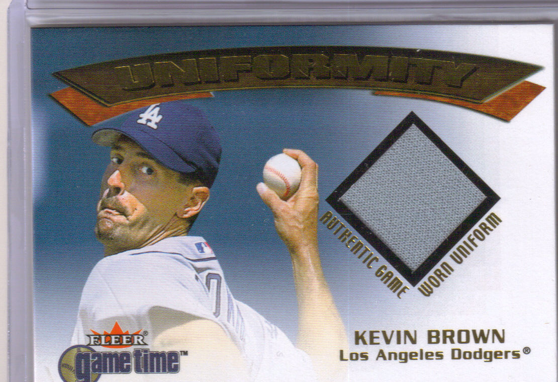 2001 Fleer Game Time Uniformity #2 Kevin Brown front image