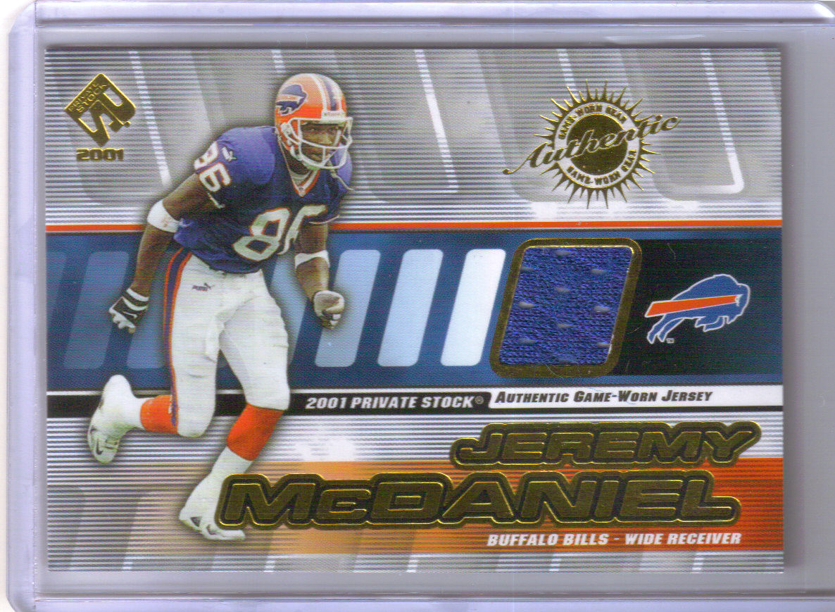 2001 Private Stock Game Worn Gear #15 Jeremy McDaniel front image