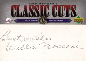 2007 Sweet Spot Classic Classic Cuts #WM Willie Mosconi/14