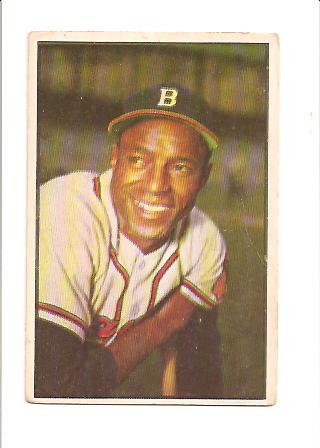 1953 Bowman Color #3 Sam Jethroe