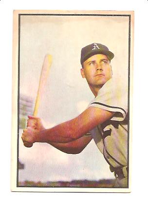 1953 Bowman Color #13 Gus Zernial